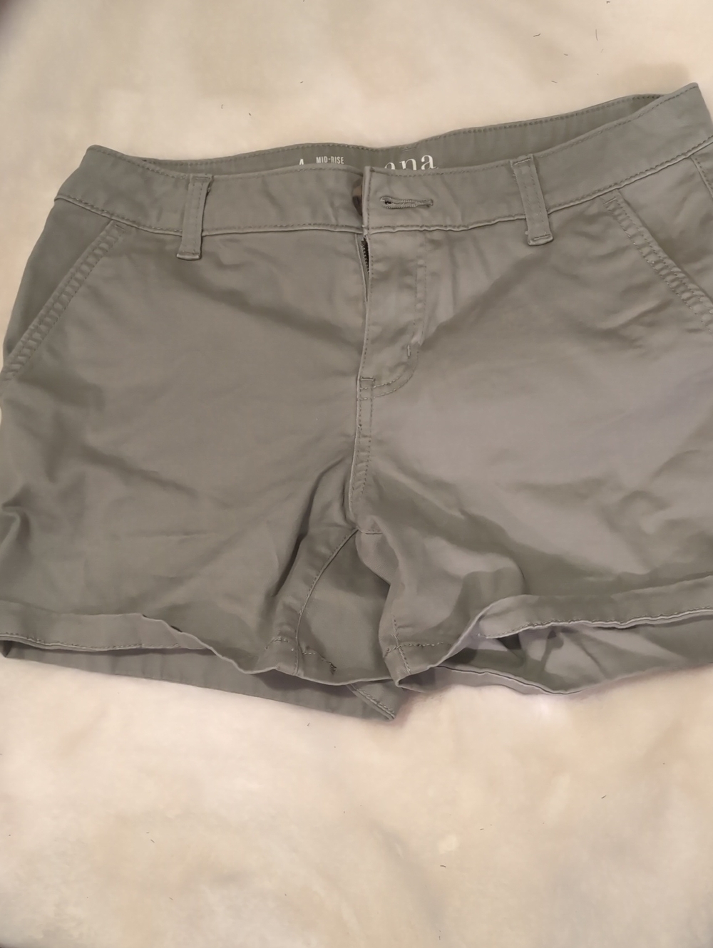a.n.a Women's Light Green Bermuda Shorts